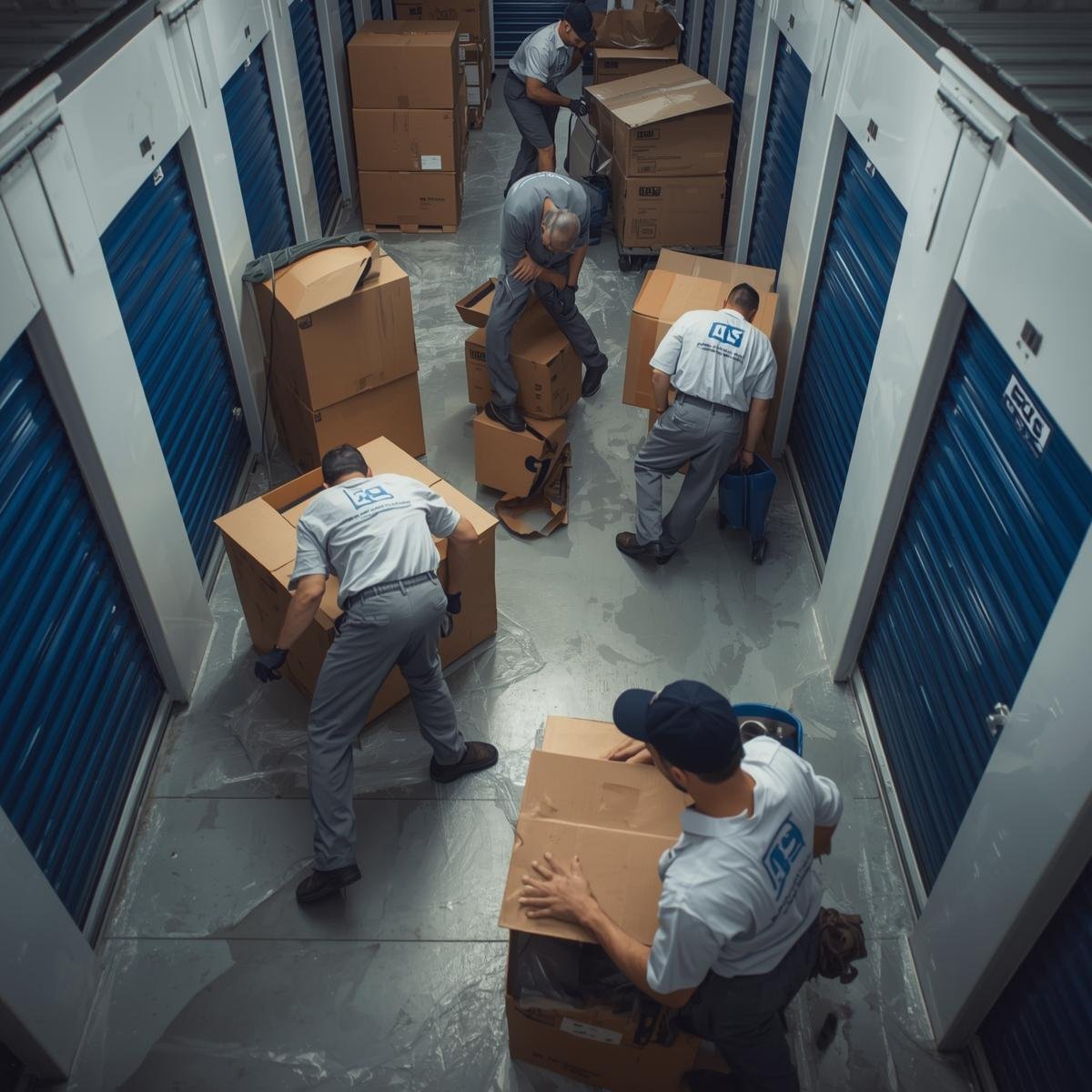 Professional packing scenes with branded uniforms efficent movers (2)